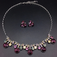Show details for Pretty Swarovski Element Zinc Alloy 2 Piece Jewelry Set