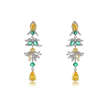 Show details for Luxury Yellow Dangle Earrings with Full Guarantee