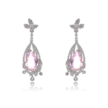 Show details for Top Flowers & Plants Cubic Zirconia Dangle Earrings