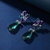 Picture of Great Cubic Zirconia Blue Dangle Earrings