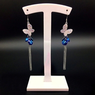 Show details for Sparkling Party Copper or Brass Dangle Earrings