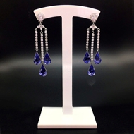 Show details for Need-Now Purple Irregular Dangle Earrings from Editor Picks