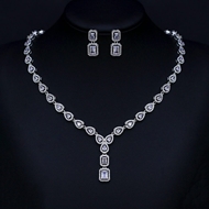 Show details for Irresistible White Geometric 2 Piece Jewelry Set As a Gift Show details for Irresistible White Geometric 2 Piece Jewelry Set As a Gift