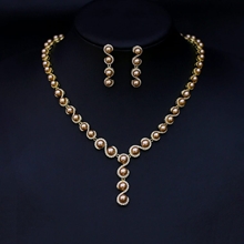 Show details for Hypoallergenic Gold Plated Party 2 Piece Jewelry Set with Easy Return