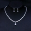 Show details for Nickel Free Platinum Plated White 2 Piece Jewelry Set with No-Risk Refund