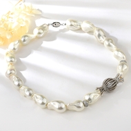 Show details for Party shell pearl Pendant Necklace of Original Design