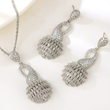 Show details for Hot Selling Platinum Plated Irregular 2 Piece Jewelry Set from Top Designer