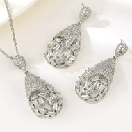 Show details for Copper or Brass Geometric 2 Piece Jewelry Set from Certified Factory