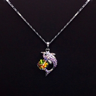 Show details for Amazing Fish Fashion Pendant Necklace