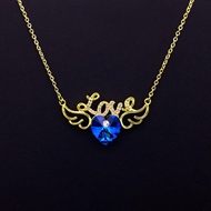 Show details for Shop Gold Plated Swarovski Element Pendant Necklace with Wow Elements