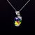 Picture of Party Platinum Plated Pendant Necklace of Original Design