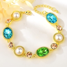 Show details for Zinc Alloy Gold Plated Fashion Bracelet From Reliable Factory