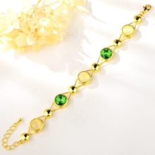Show details for Unique Artificial Crystal Green Fashion Bracelet