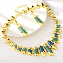 Show details for Zinc Alloy Gold Plated 2 Piece Jewelry Set From Reliable Factory