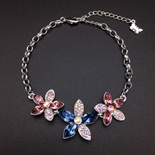Show details for Pretty Swarovski Element Colorful Fashion Bracelet