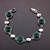 Picture of New Season Green Geometric Fashion Bracelet with SGS/ISO Certification