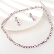 Show details for Copper or Brass Platinum Plated 2 Piece Jewelry Set at Super Low Price