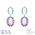 Picture of Recommended Purple Cubic Zirconia Dangle Earrings with Member Discount