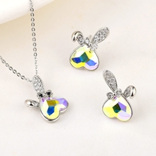 Show details for Party Platinum Plated 2 Piece Jewelry Set with Fast Delivery