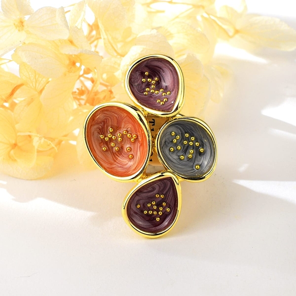 Wholesale Gold Plated Party Fashion Ring with No-Risk Return