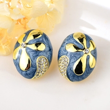 Show details for Bulk Gold Plated Party Dangle Earrings with No-Risk Return