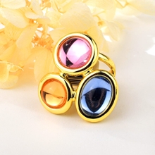 Show details for Good Artificial Crystal Gold Plated Fashion Ring