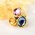 Picture of Good Artificial Crystal Gold Plated Fashion Ring