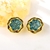 Picture of Distinctive Green Enamel Dangle Earrings with Low MOQ