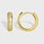 Picture of Amazing Geometric Gold Plated Small Hoop Earrings