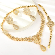 Show details for Irresistible White Cubic Zirconia 4 Piece Jewelry Set For Your Occasions