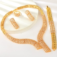 Show details for Luxury Party 4 Piece Jewelry Set in Flattering Style