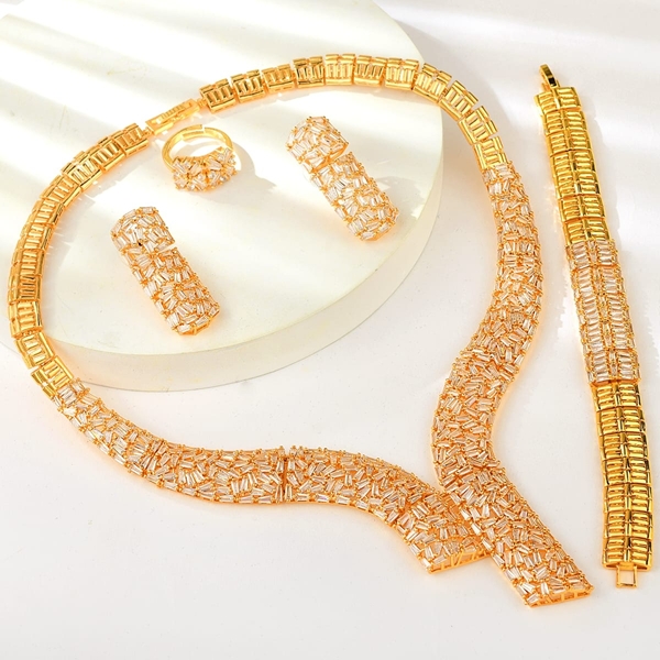 Picture of Luxury Party 4 Piece Jewelry Set in Flattering Style