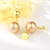 Picture of Great Artificial Pearl Copper or Brass Dangle Earrings