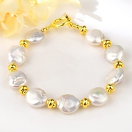 Show details for Staple Irregular fresh water pearl Fashion Bracelet