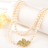 Picture of Great fresh water pearl Party Long Chain Necklace