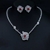 Picture of Brand New Red Platinum Plated 2 Piece Jewelry Set with Full Guarantee