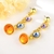 Picture of Irresistible Yellow Artificial Crystal Dangle Earrings For Your Occasions