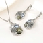Show details for New Rhinestone White 2 Piece Jewelry Set