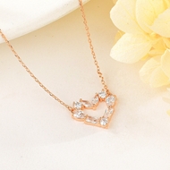 Show details for Impressive White Copper or Brass Pendant Necklace with Low MOQ