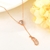 Picture of Fashion Rose Gold Plated Pendant Necklace with Member Discount