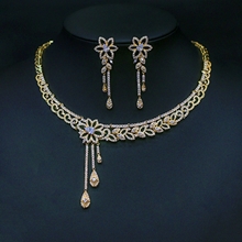 Show details for Purchase Gold Plated Luxury 2 Piece Jewelry Set with Fast Delivery