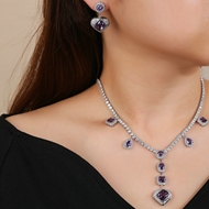 Picture of New Cubic Zirconia Party 2 Piece Jewelry Set