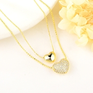Show details for Gold Plated Copper or Brass Pendant Necklace from Certified Factory