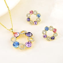 Show details for Fabulous Zinc Alloy Colorful 2 Piece Jewelry Set
