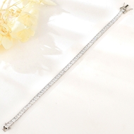 Picture of Trendy White Platinum Plated Fashion Bracelet Shopping