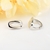 Picture of Fashion 925 Sterling Silver Small Hoop Earrings at Unbeatable Price