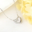 Show details for Origninal Love & Heart Platinum Plated Pendant Necklace