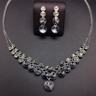 Show details for Hot Selling Platinum Plated Geometric 2 Piece Jewelry Set Online Only