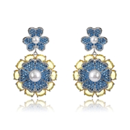 Picture of Hypoallergenic Gold Plated Luxury Dangle Earrings Online