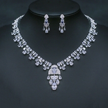 Show details for Brand New White Cubic Zirconia 2 Piece Jewelry Set with Price